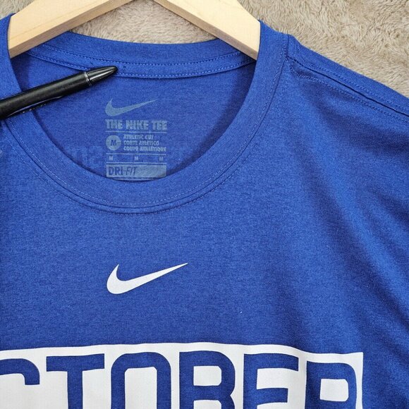 Toronto Blue Jays Nike October Baseball Postseason Shirt Adult Size M Blue MLB - Picture 3 of 10